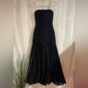Alfred Angelo Black Strapless sparkle Prom Dress